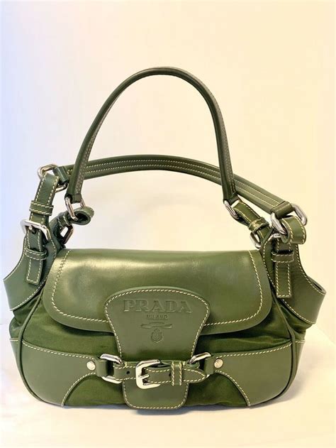 prada milano purse green|Prada Milano bag vintage.